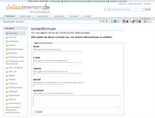 Tablet Screenshot of kontakt.stellenboersen.de